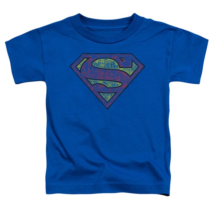 TATTERED SUPERMAN SHIELD Toddler T-Shirt