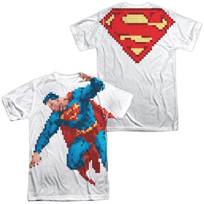 Superman 8 Bit Sublimation T-Shirt