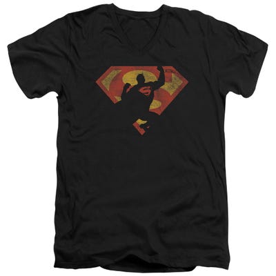 S SHIELD KNOCKOUT SUPERMAN V-Neck T-Shirt