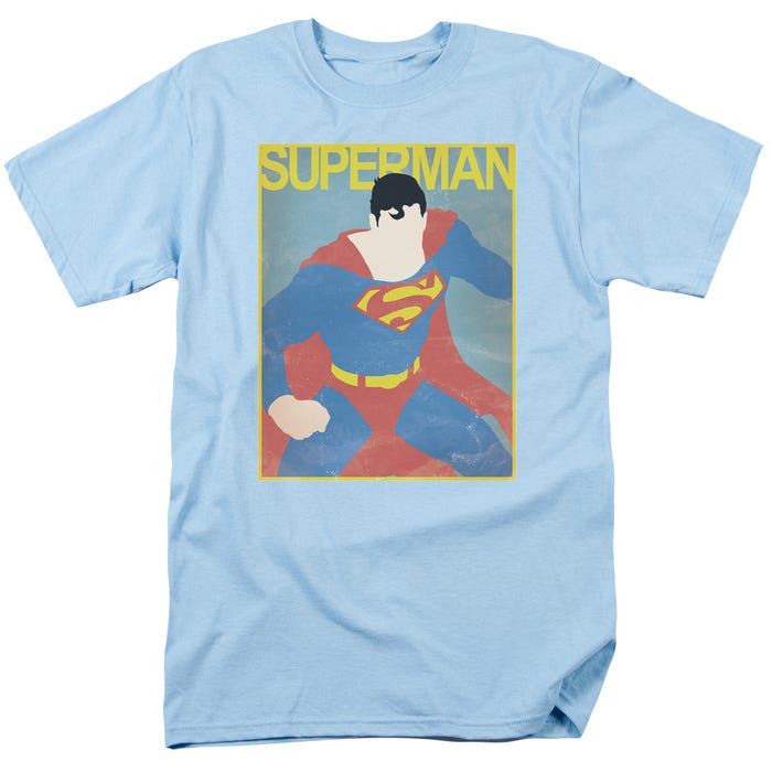 Retro Superman Simple Poster T-Shirt