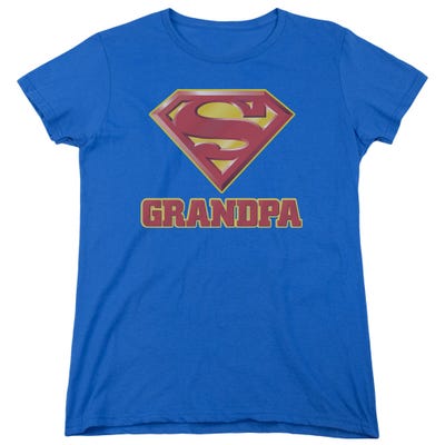 Super Grandpa Official Superman Logo Womens T-Shirt