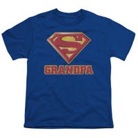 Super Grandpa Official Superman Logo Kids T-Shirt