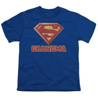 Super Grandma Official Superman Logo Kids T-Shirt