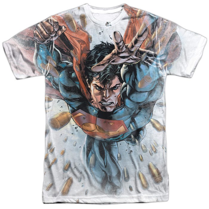 Superman Bullets in the Sky Sublimation T-Shirt