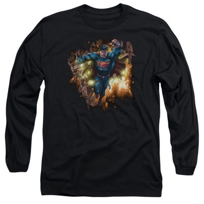 BLASTING THROUGH SUPERMAN  Long Sleeve Shirt