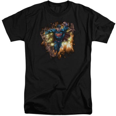 BLASTING THROUGH SUPERMAN  Tall T-Shirt