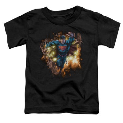 BLASTING THROUGH SUPERMAN  Toddler T-Shirt