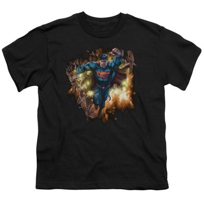 BLASTING THROUGH SUPERMAN  Kids T-Shirt