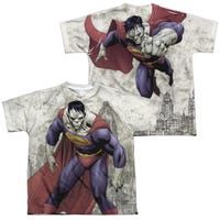 BIZARRO SUPERMAN DC COMICS Back & Front Kids Sublimation T-Shirt