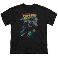 SUPERMAN THROUGH THE RUBBLE Kids T-Shirt