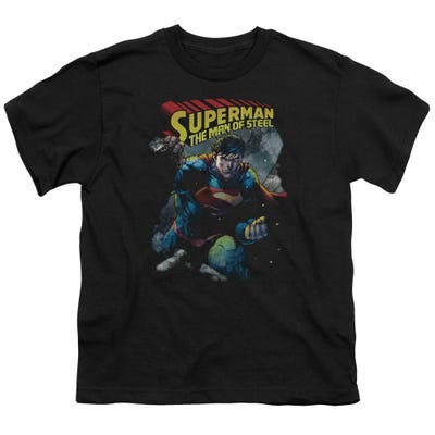 SUPERMAN THROUGH THE RUBBLE Kids T-Shirt