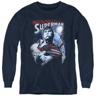 HONOR AND PROTECT SUPERMAN Kids Long Sleeve Shirt