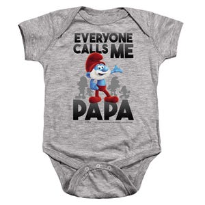 SMURFS CALL ME PAPA SMURF Baby Bodysuit