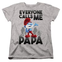 SMURFS CALL ME PAPA SMURF Womens T-Shirt