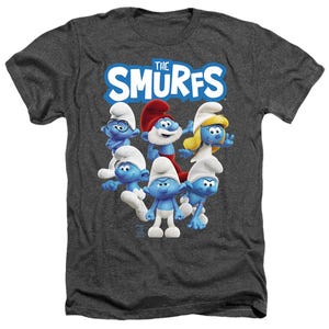 SMURFS GROUP SHOT Heather T-Shirt