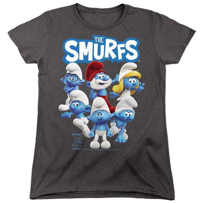 SMURFS GROUP SHOT Womens T-Shirt