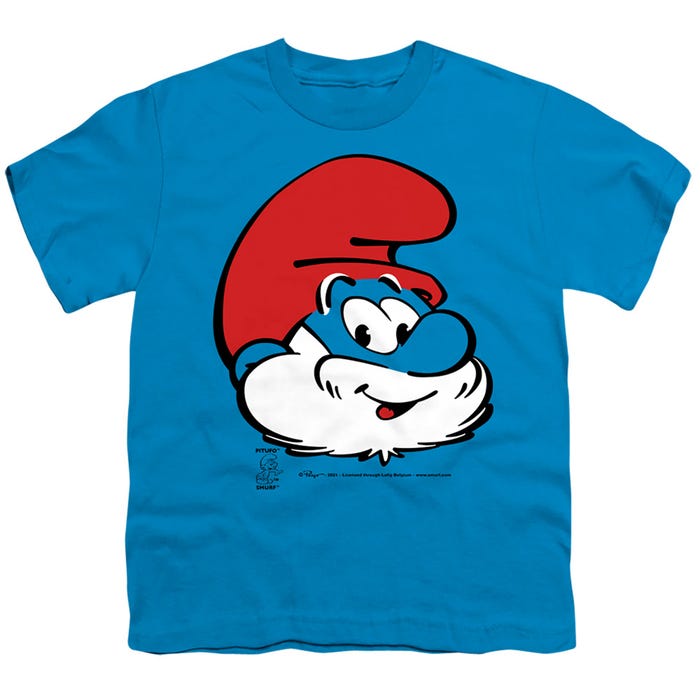 SMURFS PAPA SMURF HEAD Kids T-Shirt