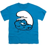 SMURFS BRAINY SMURF HEAD Kids T-Shirt