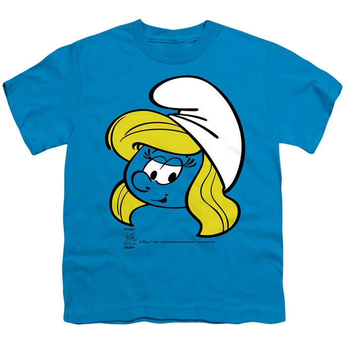 SMURFS SMURFETTE HEAD Kids T-Shirt