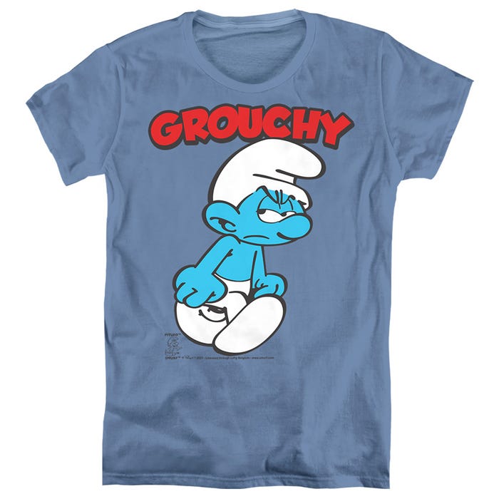 SMURFS GROUCHY Womens T-Shirt