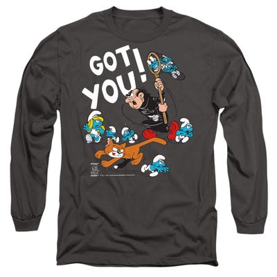 SMURFS GARGAMEL AND AZRAEL Long Sleeve Shirt