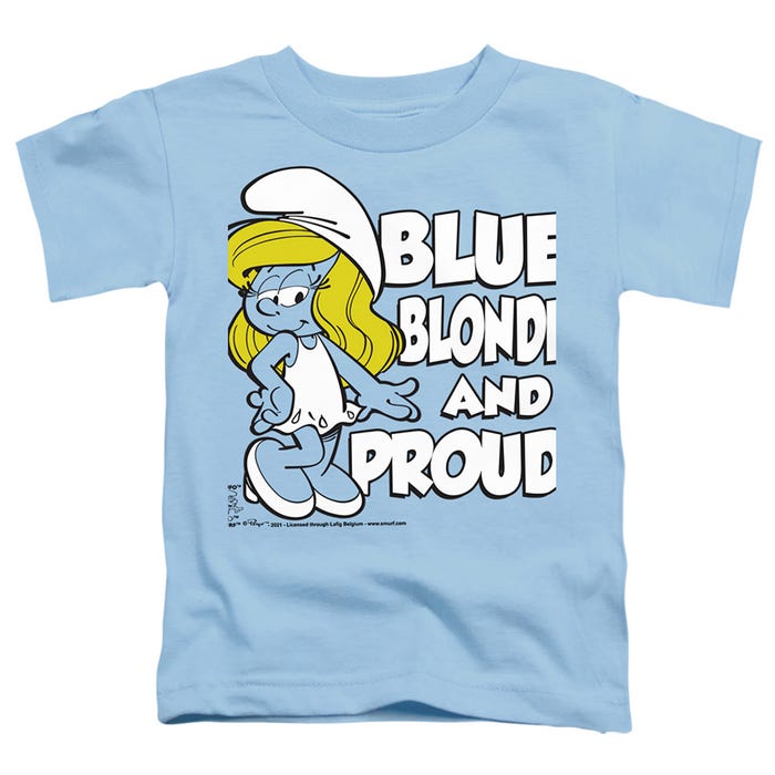 SMURFS BLUE, BLONDE AND PROUD Toddler T-Shirt
