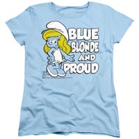 SMURFS BLUE, BLONDE AND PROUD Womens T-Shirt