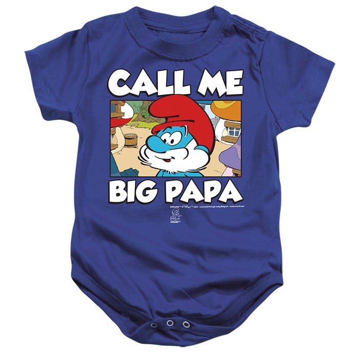 SMURFS CALL ME BIG PAPA Baby Bodysuit