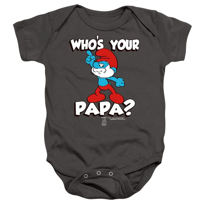 SMURFS WHO'S YOUR PAPA? Baby Bodysuit