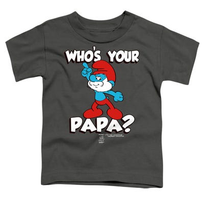 SMURFS WHO'S YOUR PAPA? Toddler T-Shirt