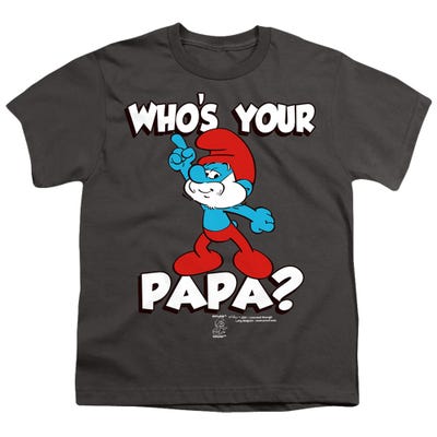 SMURFS WHO'S YOUR PAPA? Kids T-Shirt