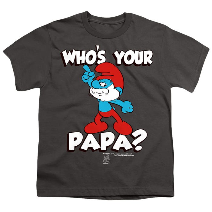 SMURFS WHO'S YOUR PAPA? Kids T-Shirt