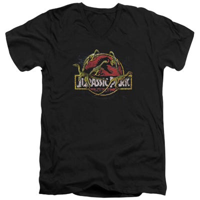 Something Has Survived Jurassic Park V-Neck T-Shirt