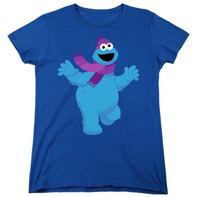 Sesame Street furry Friends Forever! Cookie Monster Womens T-Shirt