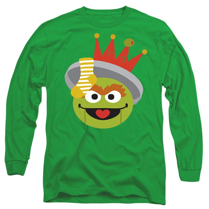 Sesame Street/christmas Nutcracker Oscar The Grouch Long Sleeve Shirt
