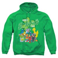 Sesame Street/st. Patrick's Day Big Bird Elmo Cookie Monster Hoodie