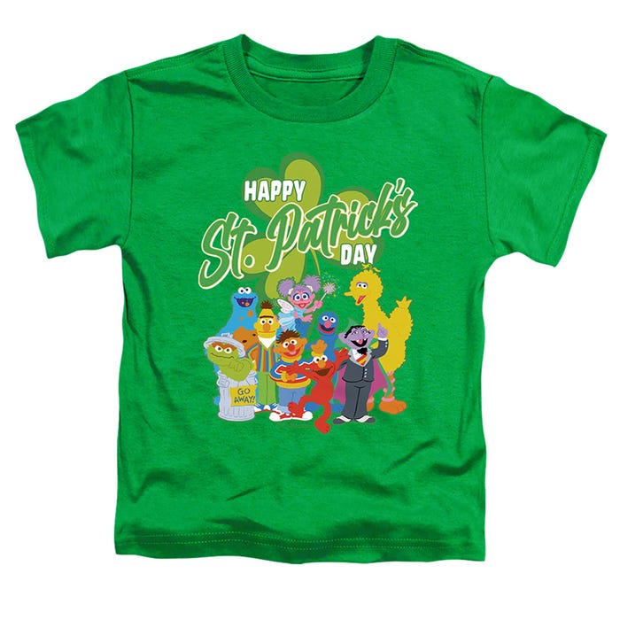 Sesame Street/st. Patrick's Day Big Bird Elmo Cookie Monster Toddler T-Shirt