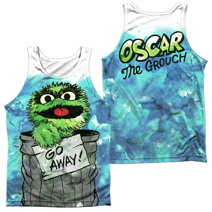 CAN IT OSCAR GO AWAY SESAME STREET Sublimation Tank Top