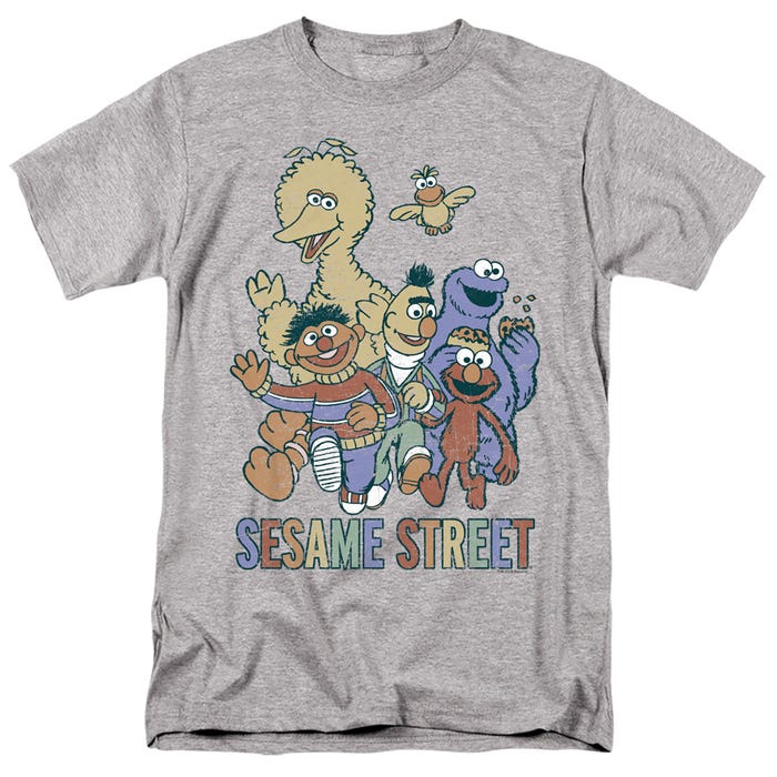 Sesame Street Colorful Group T-Shirt
