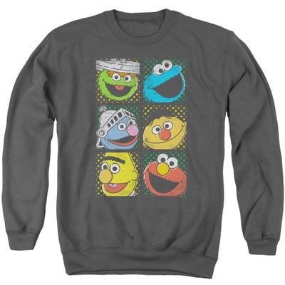 Sesame Street/group Squares Sweatshirt