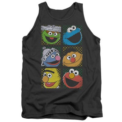 Sesame Street/group Squares Tank Top