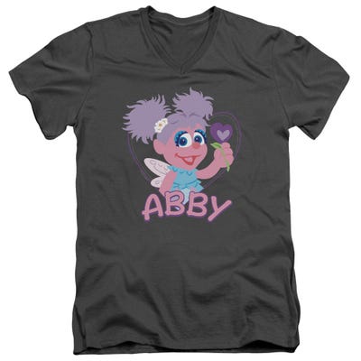 Sesame Street/flat Abby V-Neck T-Shirt