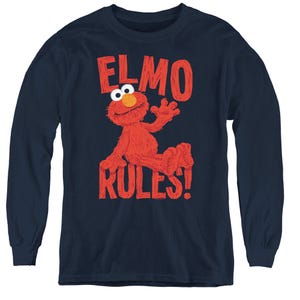 Sesame Street/elmo Rules Kids Long Sleeve Shirt