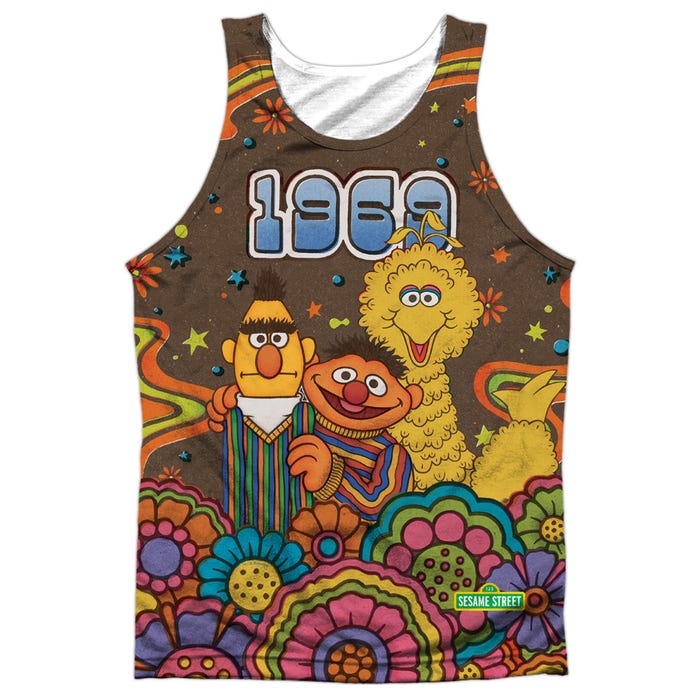 Sesame Street Psychedelic 69 Sublimation Tank Top