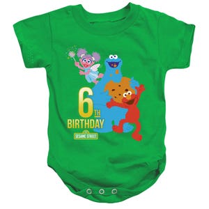 Sesame Street 6th Birthday Baby Bodysuit