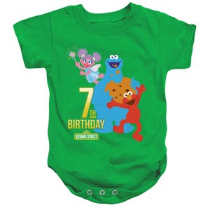 Sesame Street 7th Birthday Baby Bodysuit