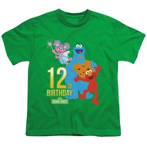 Sesame Street 12th Birthday Kids T-Shirt