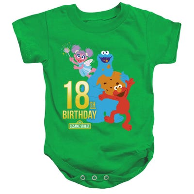 Sesame Street 18th Birthday Baby Bodysuit