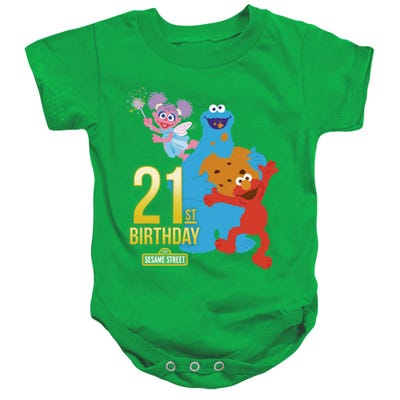 Sesame Street 21st Birthday Baby Bodysuit