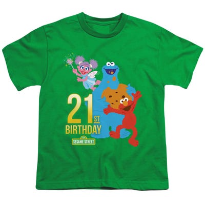 Sesame Street 21st Birthday Kids T-Shirt